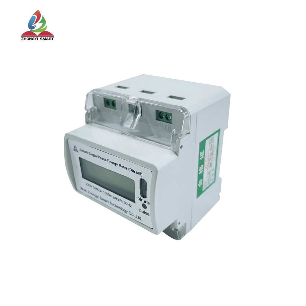 Pengukur Energi Din-Rail Fase Tunggal Cerdas (4p)