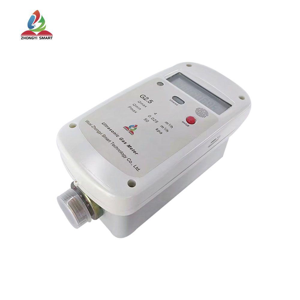 Horizontal ultrasonic gas meter