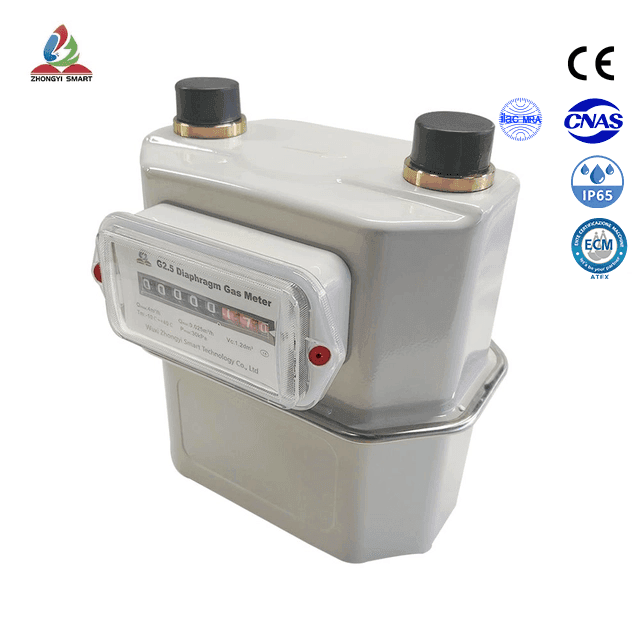 Pengukur Gas cangkang baja mekanis