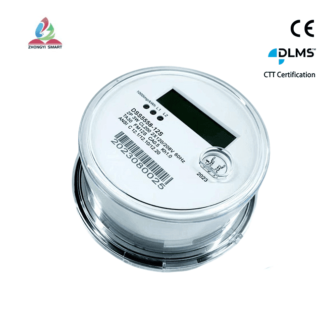 ANSI Compteur à douille biphasé à trois fils（12s）