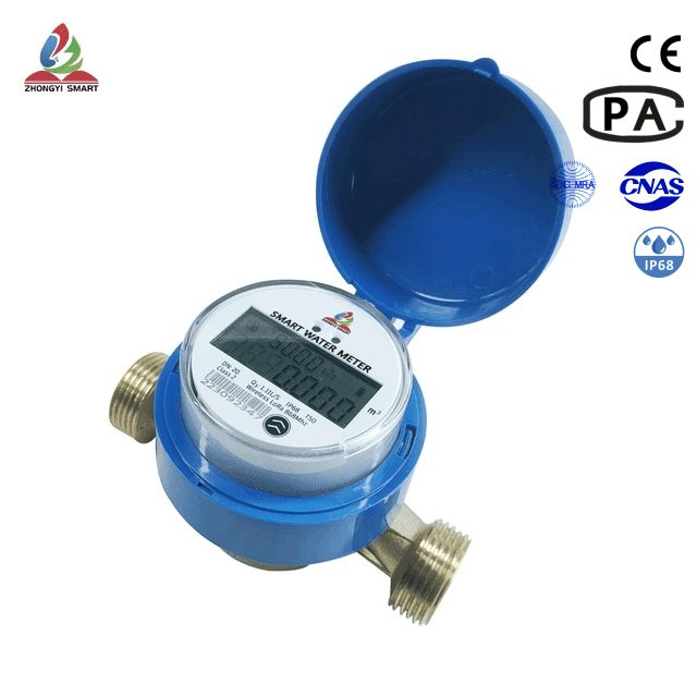 Contador de control de agua sin válvula de caudal único