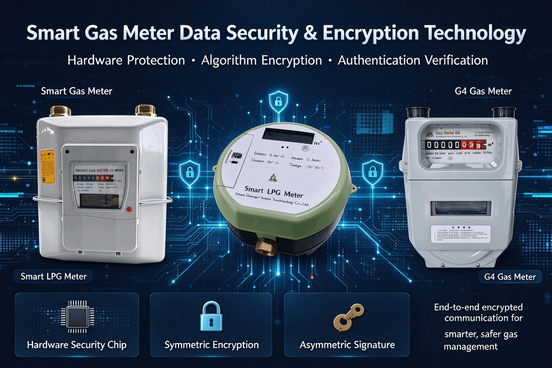 Smart Gas Meter Data Security and Encryption Technologies