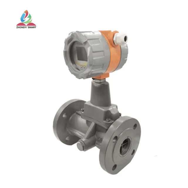 Precessing vortex gas flowmeter