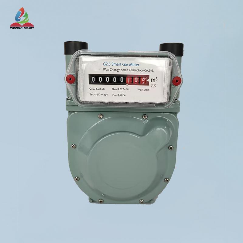 diaphragm gas meter with aluminum shell G1.6-G2.5